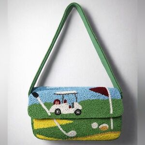 Beaded Golf Cart Shoulder Bag